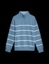 Marks & Spencer "Pure Cotton Striped Half Zip Sweatshirt"